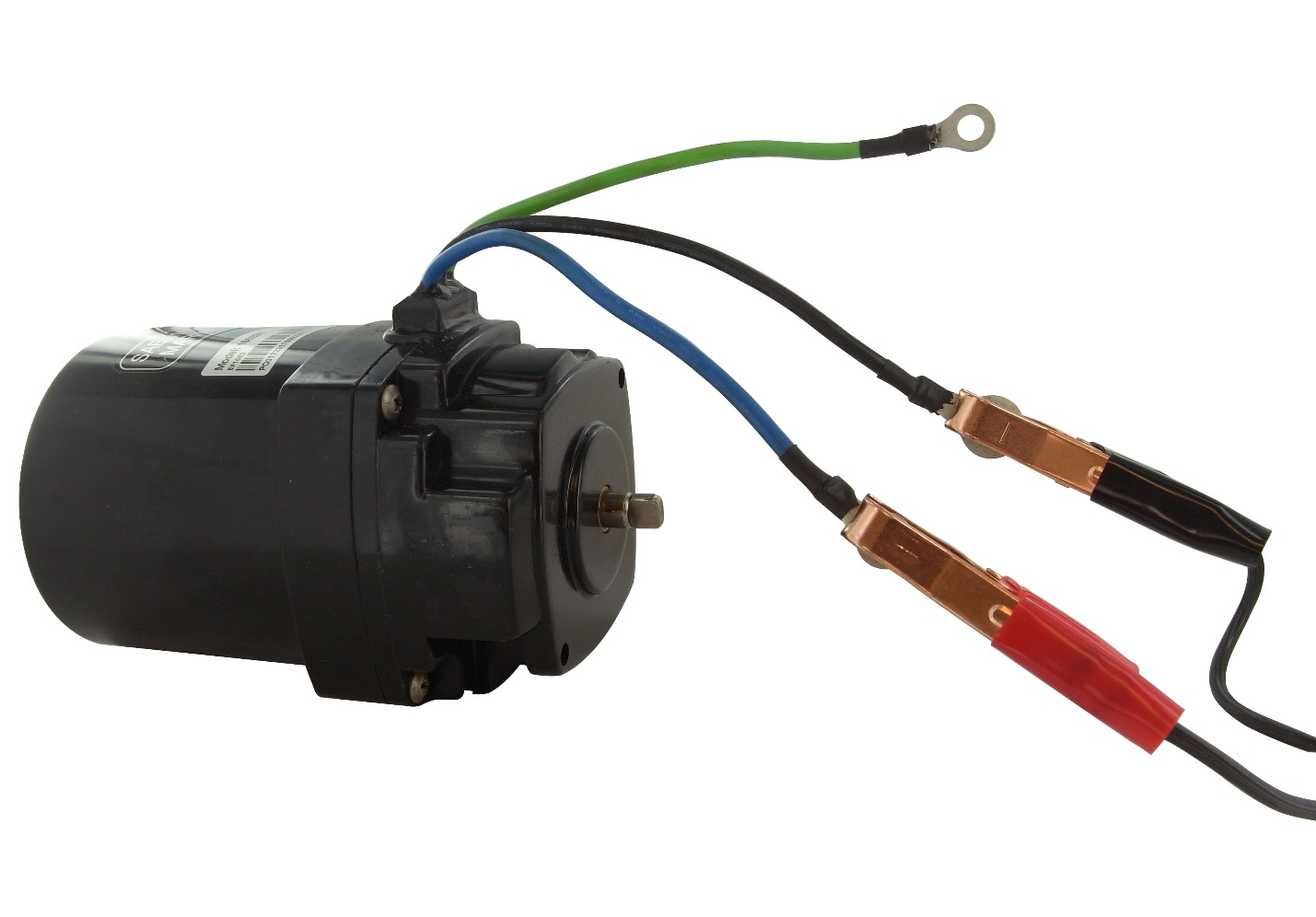 Now touch the positive (RED) battery cable to the blue wire on the motor. As soon as you touch the blue wire, the motor should start to spin counterclockwise. If the motor fails to spin, then it is most likely defective and will need to be replaced.