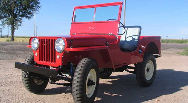 The 1948 Willys Jeep was the only light-duty 4X4 vehicle at the time of Fisher's inception.
