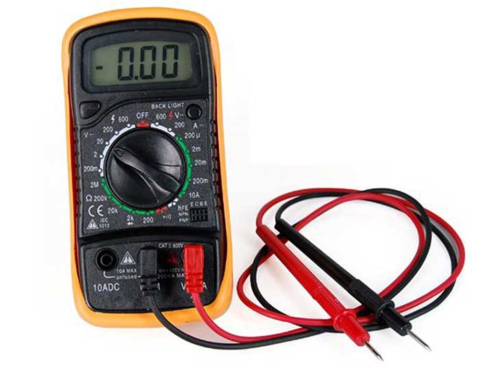 You only need to measure voltage when checking the alternator.