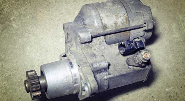 The starter solenoid is the part of the starter that takes the most abuse and is often the first part to break down in the starter itself.