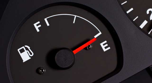 Running your fuel tank to empty can cause damage to the fueling system.
